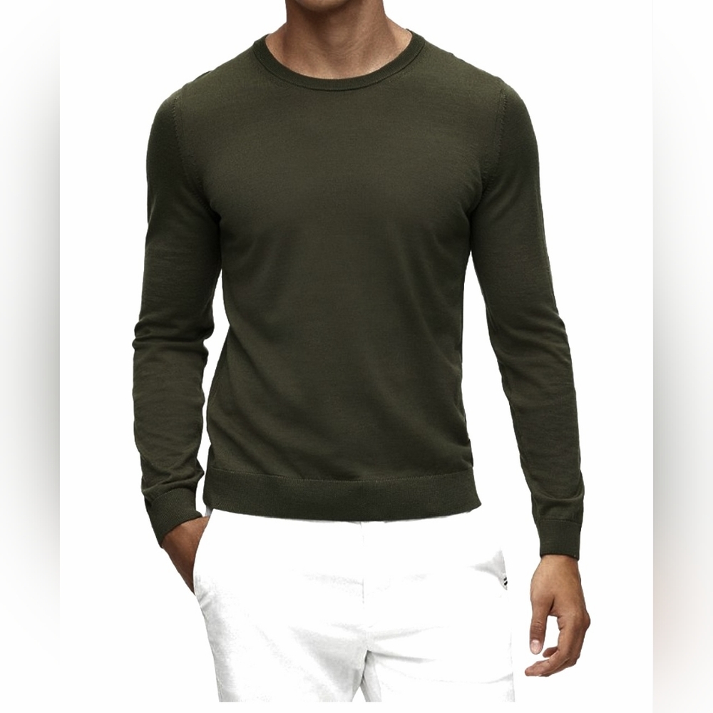 Boss Leno-p Merino Wool Crewneck Sweater-Men